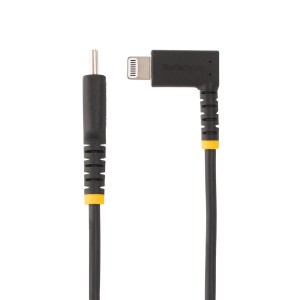 StarTech.com Cable de 1m USB-C a Lightning - Cable USB 2.0 a Lightning Acodado - Cable USB Tipo C a Lightning - Cable de Carga