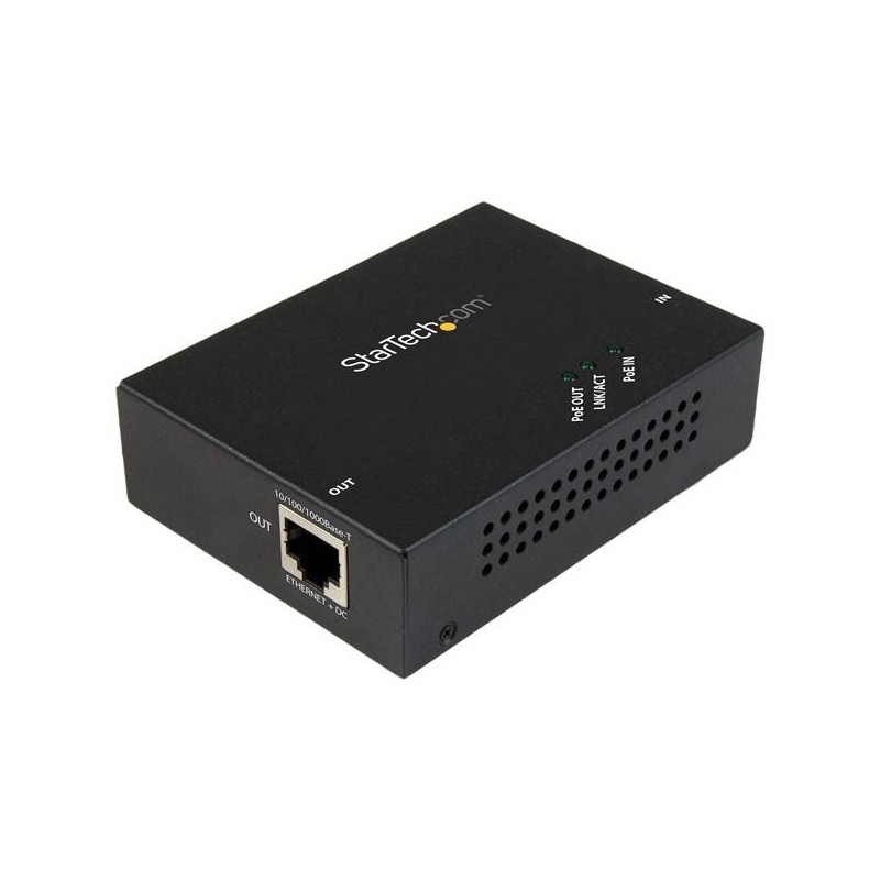 StarTech.com Gigabit PoE+ Extender - 802.3at af - 100m