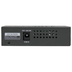 StarTech.com Inyector de Alimentación PoE Power over Ethernet Midspan 4 Puertos Gigabit RJ45 de Pared - 802.3 at af