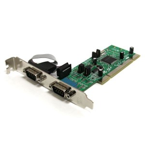 StarTech.com Tarjeta Adaptadora PCI de 2 Puertos Serie RS422 485 DB9 UART 161050 5V o 3.3V