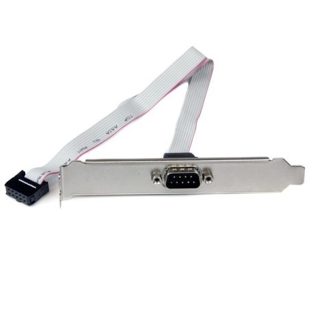 StarTech.com Adaptador de 40cm de Header Bracket Serie DB9 RS232 a IDC 10 Pines para Placa Base - Cabezal Serial