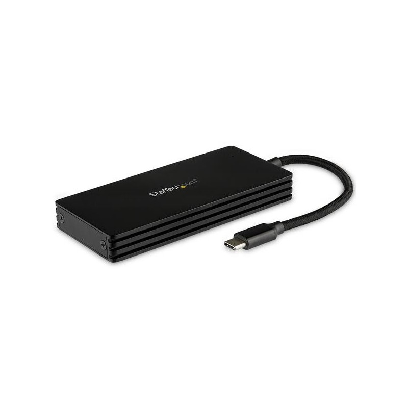 StarTech.com Caja USB 3.1 (10Gbps) USB-C para SSD M.2 SATA - Caja Externa Portátil para Disco USB Tipo C - de Aluminio