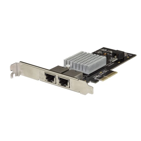 StarTech.com Tarjeta PCIe de Red con 2 Puertos 10G - NIC PCI Express 10GBASE-T & NBASE-T con Chipset Intel-X550AT 10 5 2,5 1GbE