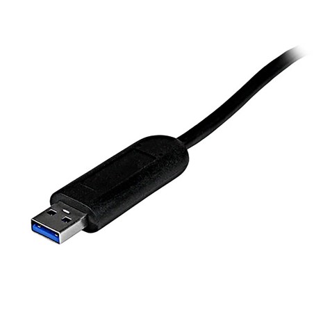 StarTech.com Adaptador Concentrador Hub Ladrón USB 3.0 (5Gbps) Super Speed Portátil de 4 Puertos Salidas - Negro