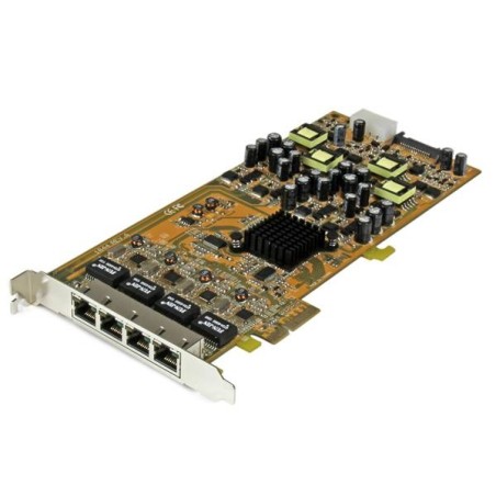 StarTech.com Tarjeta PCI Express de Red Ethernet Gigabit con 4 Puertos RJ45 PoE Power over Ethernet