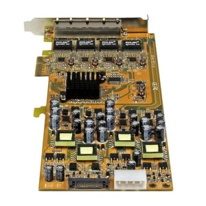 StarTech.com Tarjeta PCI Express de Red Ethernet Gigabit con 4 Puertos RJ45 PoE Power over Ethernet