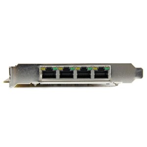 StarTech.com Tarjeta PCI Express de Red Ethernet Gigabit con 4 Puertos RJ45 PoE Power over Ethernet