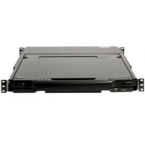 StarTech.com Consola KVM de Doble Carril HD 1080p para Rack de Servidores - Teclado QWERTY - KVM de 1 Puerto DVI VGA con