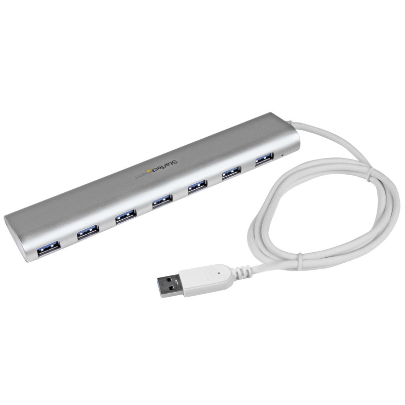 StarTech.com Hub Ladrón USB 3.0 de 7 Puertos - Hub Concentrador USB-A - Alimentado por el Bus - 5Gbps - Hub USB Portátil -