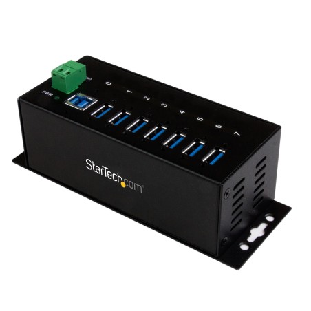StarTech.com Hub Concentrador USB 3.0 de 7 Puertos - 5Gbps - Ladrón USB Industrial de Metal con Protección ESD y Protección de