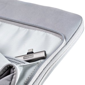 StarTech.com Adaptador de Audio y Carga USB-C - Adaptador de Audio USB Tipo C con USB-C para Auriculares con Micrófono y Pass