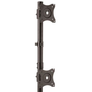 StarTech.com Soporte Vertical de Acero de Servicio Pesado para dos Monitores - Base Ajustable VESA para Pantallas de hasta 27