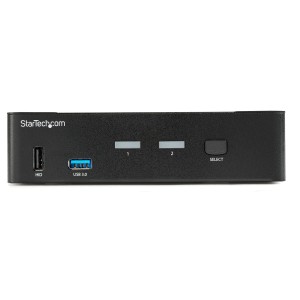 StarTech.com Switch Conmutador KVM de 2 Puertos DisplayPort - 4K a 60Hz - para Una Pantalla - Switch KVM de 2 Puertos DP 1.2