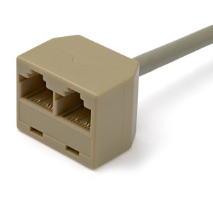 StarTech.com Cable Adaptador Divisor Splitter RJ45 2 a 1 - Hembra a Macho - Divisor Splitter para Cable de Red Ethernet RJ45