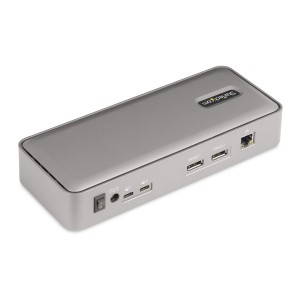 StarTech.com Docking Station KVM USB-C para Portátil - Replicador de Puertos USB Tipo C para 2 Monitores DisplayPort 4K 60Hz -