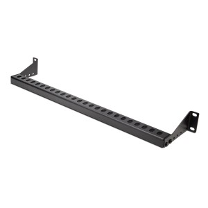 StarTech.com Barra 1U de Amarre Horizontal para Gestión de Cables en Rack - para Racks de 19" - Profundidad Ajustable - Guía
