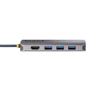 StarTech.com Adaptador Multipuertos USB C de Vídeo 4K a 60Hz, con Hub de 3 Puertos USB-A de 5Gbps, Entrega de Alimentación USB