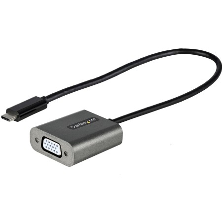 StarTech.com Adaptador USB C a VGA - Convertidor de Vídeo USB Tipo C a VGA de 1080p - Dongle USB-C Compatible con Thunderbolt 3