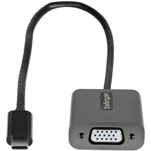 StarTech.com Adaptador USB C a VGA - Convertidor de Vídeo USB Tipo C a VGA de 1080p - Dongle USB-C Compatible con Thunderbolt 3
