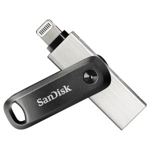 iXpand unidad flash USB 64 GB USB Type-A / Lightning 3.2 Gen 2 (3.1 Gen 2) Negro, Plata