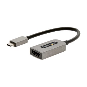 StarTech.com Adaptador USB C a HDMI de Vídeo 4K 60Hz - HDR10 - Conversor Tipo Llave USB Tipo C a HDMI 2.0b Dongle - Convertidor