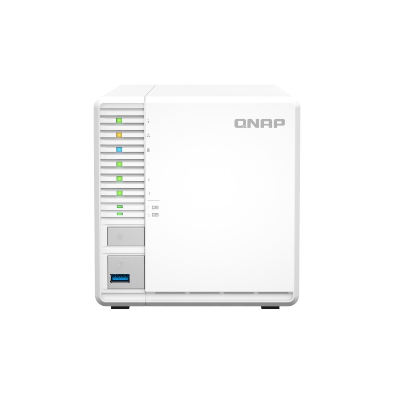 QNAP TS-364 NAS Torre Intel® Celeron® N5095 8 GB DDR4 0 TB QNAP Turbo System Blanco