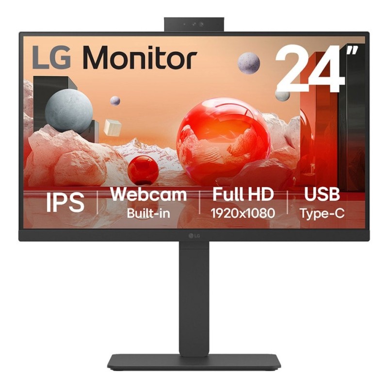LG 24BA850-B pantalla para PC 60,5 cm (23.8") 1920 x 1080 Pixeles Full HD Negro