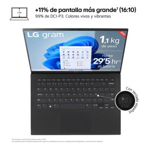 LG Gram 14Z90S Intel Core Ultra 5 125H Portátil 35,6 cm (14") WUXGA 16 GB LPDDR5-SDRAM 512 GB SSD Wi-Fi 6E (802.11ax) Windows
