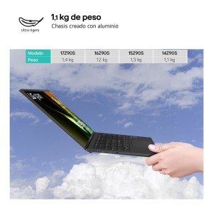 LG Gram 14Z90S Intel Core Ultra 5 125H Portátil 35,6 cm (14") WUXGA 16 GB LPDDR5-SDRAM 512 GB SSD Wi-Fi 6E (802.11ax) Windows