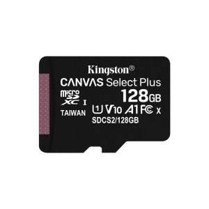 Kingston Technology Tarjeta micSDXC Canvas Select Plus 100R A1 C10 de 128 GB + ADP
