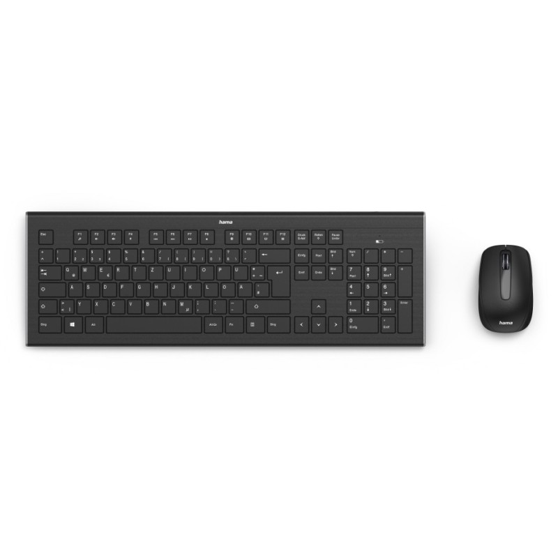 Hama 69182664 teclado Ratón incluido Hogar RF inalámbrico QWERTY Español Negro