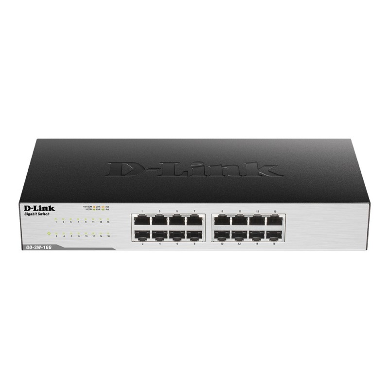 D-Link GO-SW-16G switch No administrado Gigabit Ethernet (10 100 1000) Negro