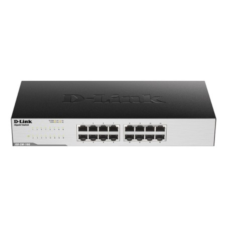 D-Link GO-SW-16G switch No administrado Gigabit Ethernet (10 100 1000) Negro