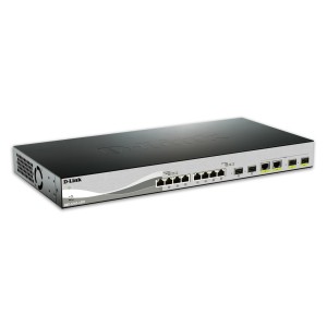 D-Link DXS-1210-12TC E switch Gestionado L2 10G Ethernet (100 1000 10000) 1U Negro, Plata