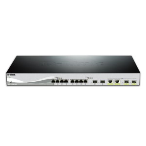 D-Link DXS-1210-12TC E switch Gestionado L2 10G Ethernet (100 1000 10000) 1U Negro, Plata
