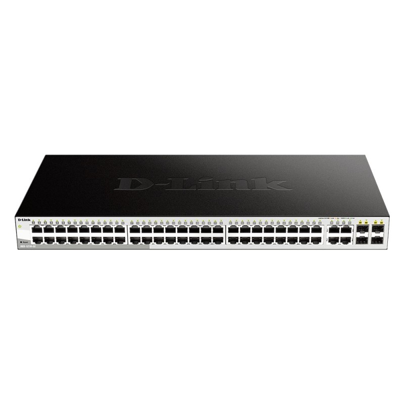 D-Link DGS-1210-52 switch Gestionado L2 Gigabit Ethernet (10 100 1000) 1U Negro