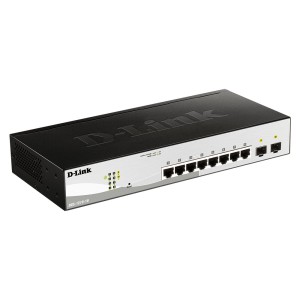 D-Link DGS-1210-10 switch Gestionado L2 Gigabit Ethernet (10 100 1000) 1U Negro, Gris