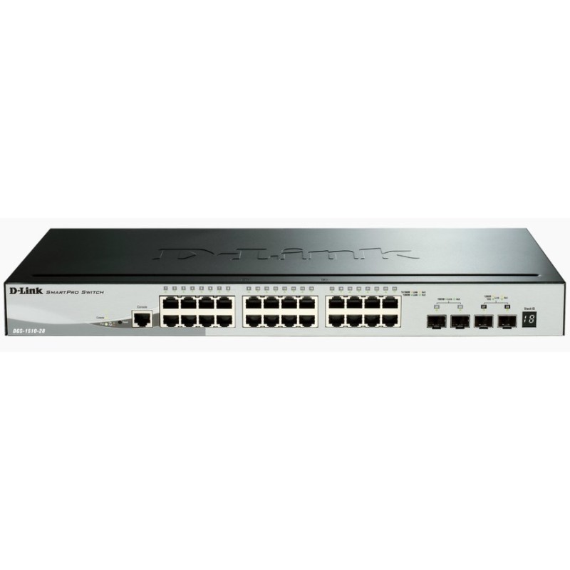 D-Link DGS-1510 Gestionado L3 Gigabit Ethernet (10 100 1000) Negro