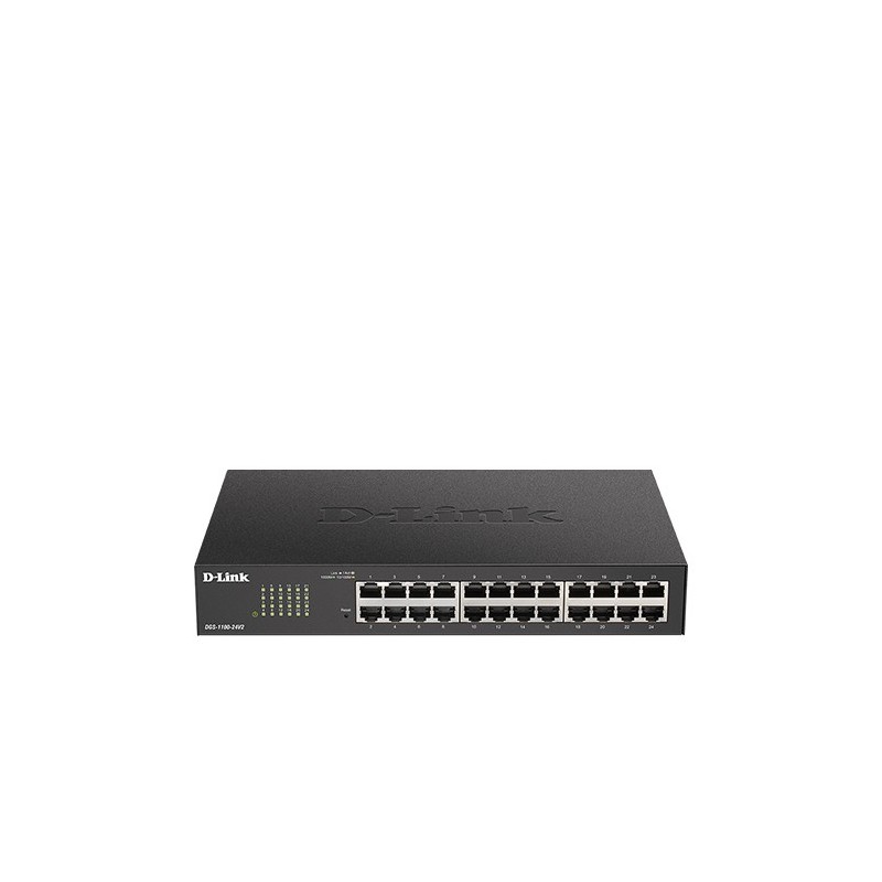 D-Link DGS-1100-24V2 switch Gestionado L2 Gigabit Ethernet (10 100 1000) 1U Negro