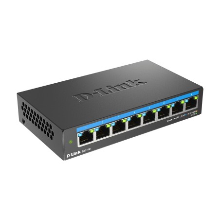 D-Link DMS-108 No administrado L2 2.5G Ethernet (100 1000 2500) Negro
