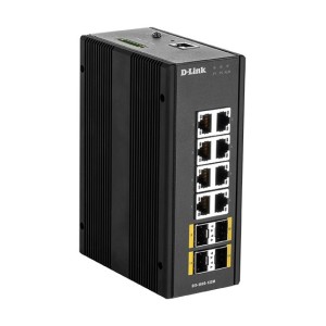 D-Link DIS‑300G‑12SW Gestionado L2 Gigabit Ethernet (10 100 1000) Negro