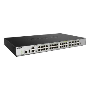 D-Link DGS-3630-28TC Gestionado L3 Gigabit Ethernet (10 100 1000) 1U Negro