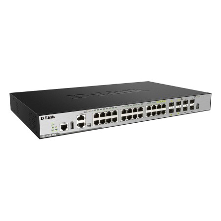 D-Link DGS-3630-28TC Gestionado L3 Gigabit Ethernet (10 100 1000) 1U Negro