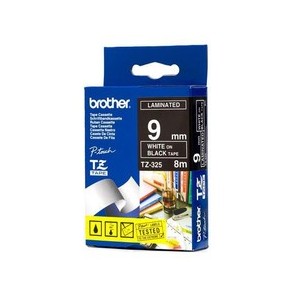 Brother TZ-325 cinta para impresora de etiquetas Blanco sobre negro