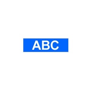 Brother Gloss Laminated Labelling Tape - 24mm, White Blue cinta para impresora de etiquetas TZ
