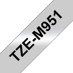 Brother TZE-M951 cinta para impresora de etiquetas Negro sobre plata