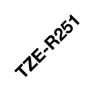 Brother TZE-R251 cinta para impresora de etiquetas Negro sobre blanco