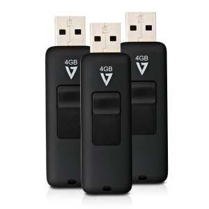 V7 4GB USB 2.0 unidad flash USB USB tipo A Negro