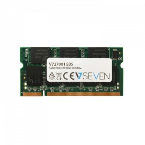 V7 1GB DDR1 PC2700 - 333Mhz SO DIMM Notebook módulo de memoria - V727001GBS