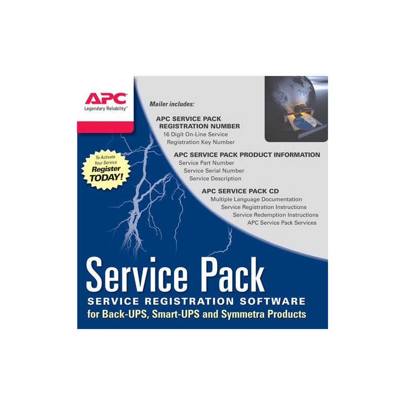 APC Service Pack 1 Year Extended Warranty 1 licencia(s) 1 año(s)